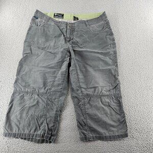 Kuhl‎ Pants Womens 14 Gray Cropped Capri Stretch Outdoor Hiking Nylon Blend
